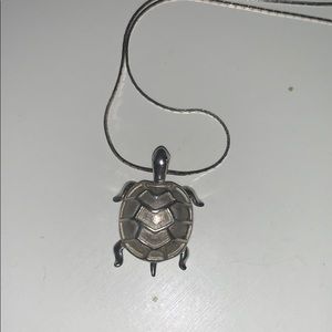 Sterling silver turtle -  16” sterling chain -